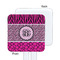 Triple Animal Print White Plastic Stir Stick - Single Sided - Square - Approval