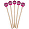 Triple Animal Print Wooden 7.5" Stir Stick - Round - Fan View