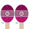 Triple Animal Print Wooden Food Pick - Oval - Double Sided - Front & Back
