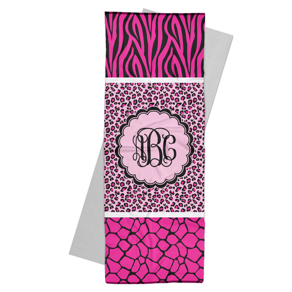 Custom Triple Animal Print Yoga Mat Towel (Personalized)