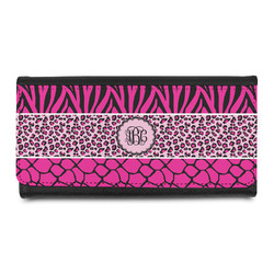 Triple Animal Print Leatherette Ladies Wallet (Personalized)