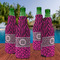 Triple Animal Print Zipper Bottle Cooler - Set of 4 - LIFESTYLE