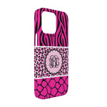 Triple Animal Print iPhone Case - Plastic - iPhone 13 (Personalized)