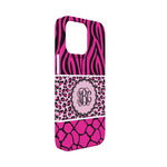 Triple Animal Print iPhone Case - Plastic - iPhone 13 Mini (Personalized)