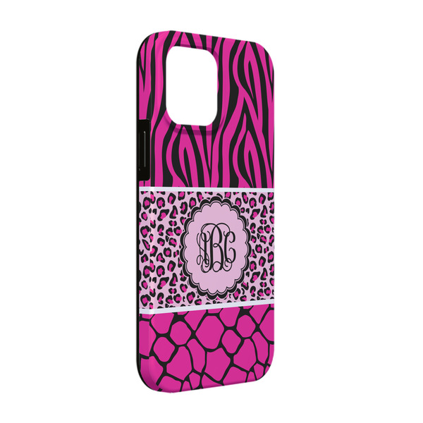 Custom Triple Animal Print iPhone Case - Rubber Lined - iPhone 13 (Personalized)