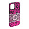 Triple Animal Print iPhone 15 Pro Tough Case - Angle