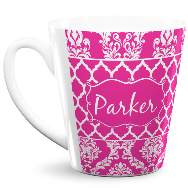 Custom Moroccan & Damask 12 Oz Latte Mug (Personalized)