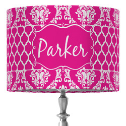 Moroccan & Damask 16" Drum Lamp Shade - Fabric (Personalized)