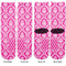 Moroccan & Damask Adult Crew Socks - Double Pair - Front and Back - Apvl