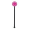 Moroccan & Damask Black Plastic 5.5" Stir Stick - Round - Single Stick