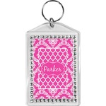 Moroccan & Damask Bling Keychain (Personalized)