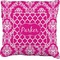 Moroccan & Damask Burlap Pillow 22"