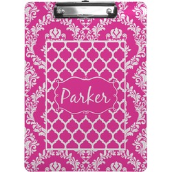 Moroccan & Damask Clipboard (Letter Size) (Personalized)