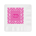 Moroccan & Damask Coined Cocktail Napkins (Personalized)