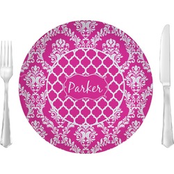 Moroccan & Damask Glass Lunch / Dinner Plate 10" (Personalized)