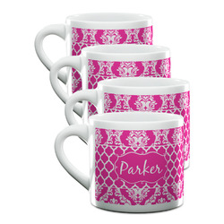 Moroccan & Damask Double Shot Espresso Cups - Set of 4 (Personalized)