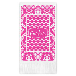 Moroccan & Damask Guest Napkins - Full Color - Embossed Edge (Personalized)