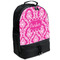 Moroccan & Damask Large Backpack - Black - Angled View