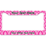 Moroccan & Damask License Plate Frame - Style B (Personalized)