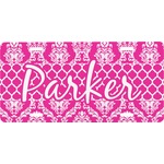 Moroccan & Damask Front License Plate (Personalized)