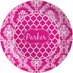 Moroccan & Damask Melamine Plate (Personalized)