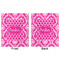 Moroccan & Damask Minky Blanket - 50"x60" - Double Sided - Front & Back