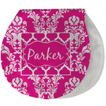 Moroccan & Damask Burp Pad - Velour w/ Name or Text