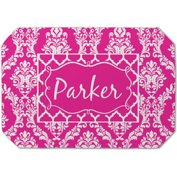 Moroccan & Damask Dining Table Mat - Octagon (Single-Sided) w/ Name or Text