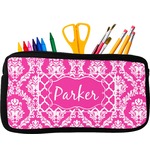 Moroccan & Damask Neoprene Pencil Case - Small w/ Name or Text
