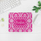 Moroccan & Damask Rectangular Mouse Pad - LIFESTYLE 2