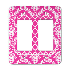 Moroccan & Damask Rocker Style Light Switch Cover - Two Switch