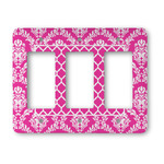 Moroccan & Damask Rocker Style Light Switch Cover - Three Switch