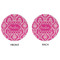 Moroccan & Damask Round Linen Placemats - APPROVAL (double sided)