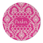 Moroccan & Damask Round Linen Placemat - Single Sided (Personalized)