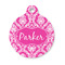 Moroccan & Damask Round Pet Tag