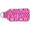 Moroccan & Damask Sanitizer Holder Keychain - Large (Back)