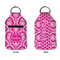 Moroccan & Damask Sanitizer Holder Keychain - Small APPROVAL (Flat)