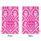 Moroccan & Damask Small Laundry Bag - Front & Back View