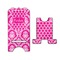 Moroccan & Damask Stylized Phone Stand - Front & Back - Large