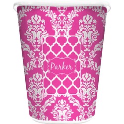 Moroccan & Damask Waste Basket (Personalized)