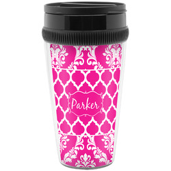 Moroccan & Damask Acrylic Travel Mug without Handle (Personalized)