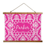 Moroccan & Damask Wall Hanging Tapestry - Wide (Personalized)