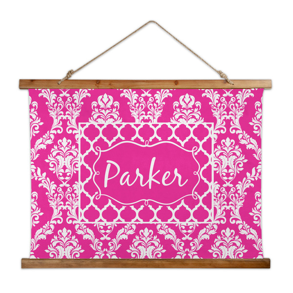 Custom Moroccan & Damask Wall Hanging Tapestry - Wide (Personalized)