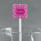 Moroccan & Damask White Plastic Stir Stick - Square - Main