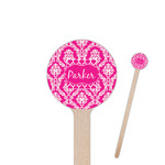 Moroccan & Damask Round Wooden Stir Sticks (Personalized)