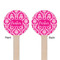 Moroccan & Damask Wooden 6" Stir Stick - Round - Double Sided - Front & Back