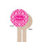 Moroccan & Damask Wooden 6" Stir Stick - Round - Single Sided - Front & Back