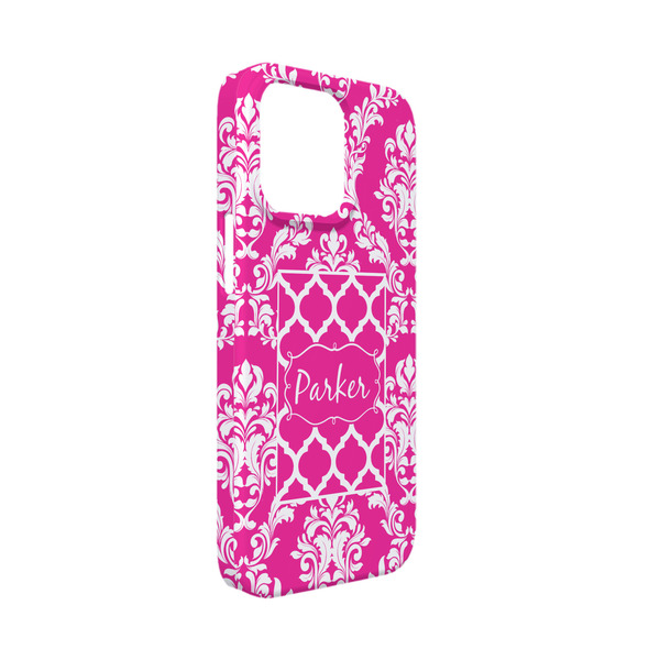 Custom Moroccan & Damask iPhone Case - Plastic - iPhone 13 Mini (Personalized)