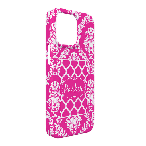 Custom Moroccan & Damask iPhone Case - Plastic - iPhone 13 Pro Max (Personalized)