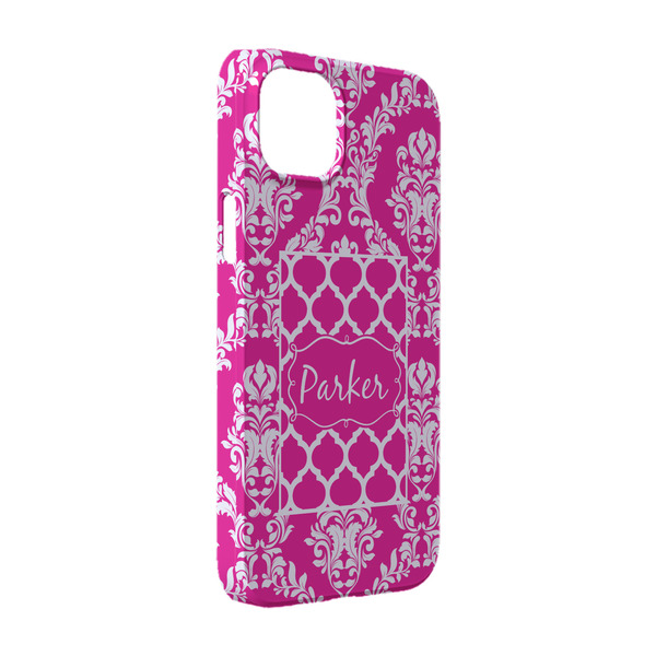 Custom Moroccan & Damask iPhone Case - Plastic - iPhone 14 (Personalized)